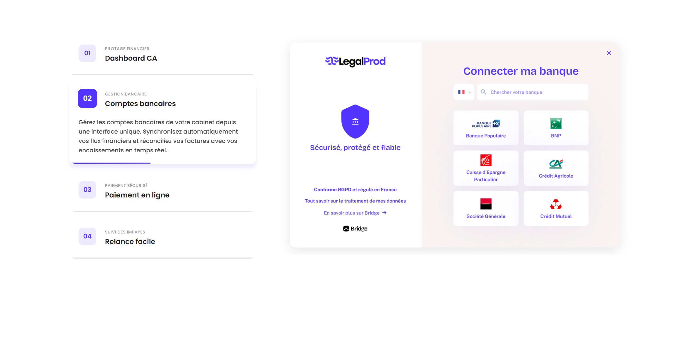 LegalProd Site — Features