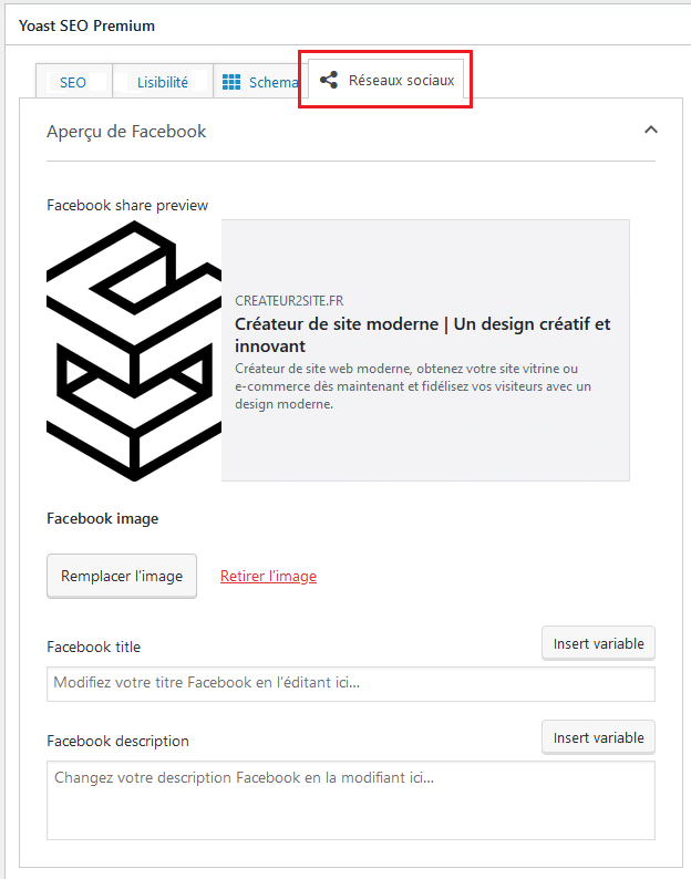 Ajouter spécifiquement sur 1 seule page les balises opengraph