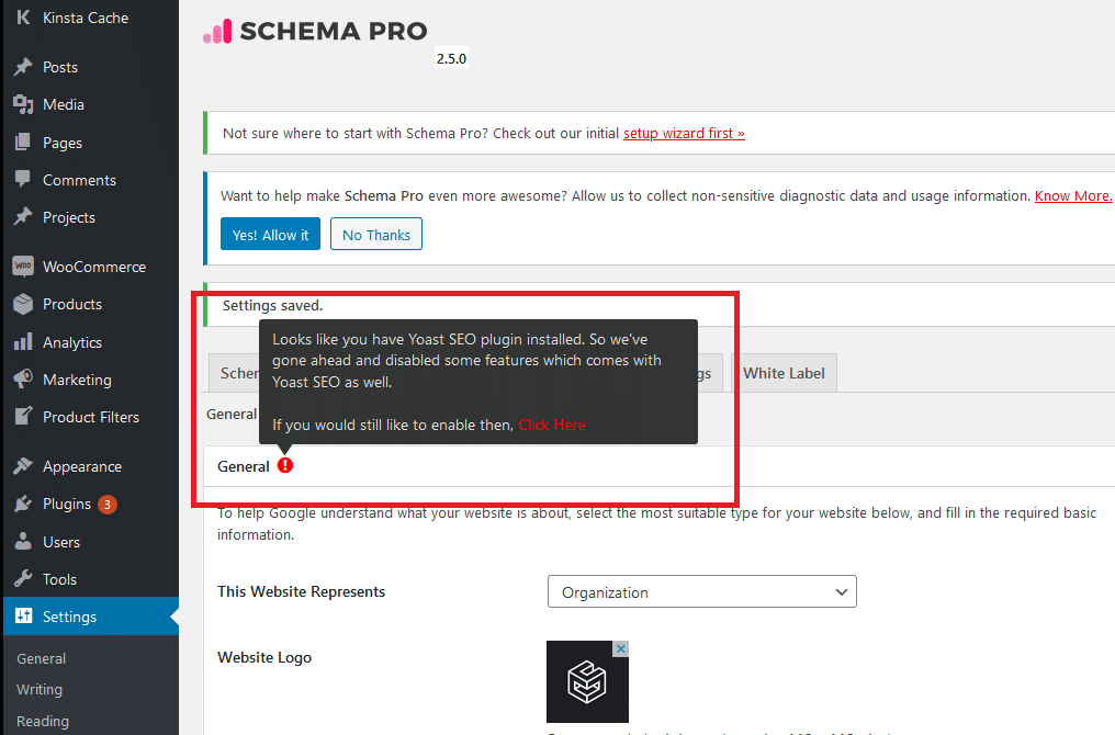 Comment désactiver Yoast pour un plugin de schema plus performant