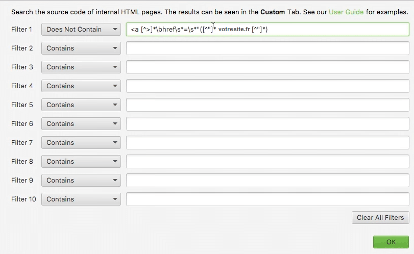 Obtenir la liste de toutes les mentions avec regex