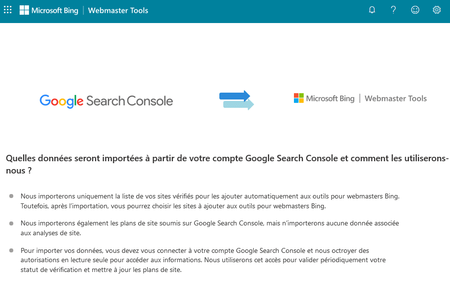 Soumettre son sitemap sur Bing Webmaster Tools en exportant ces données Google Search Console