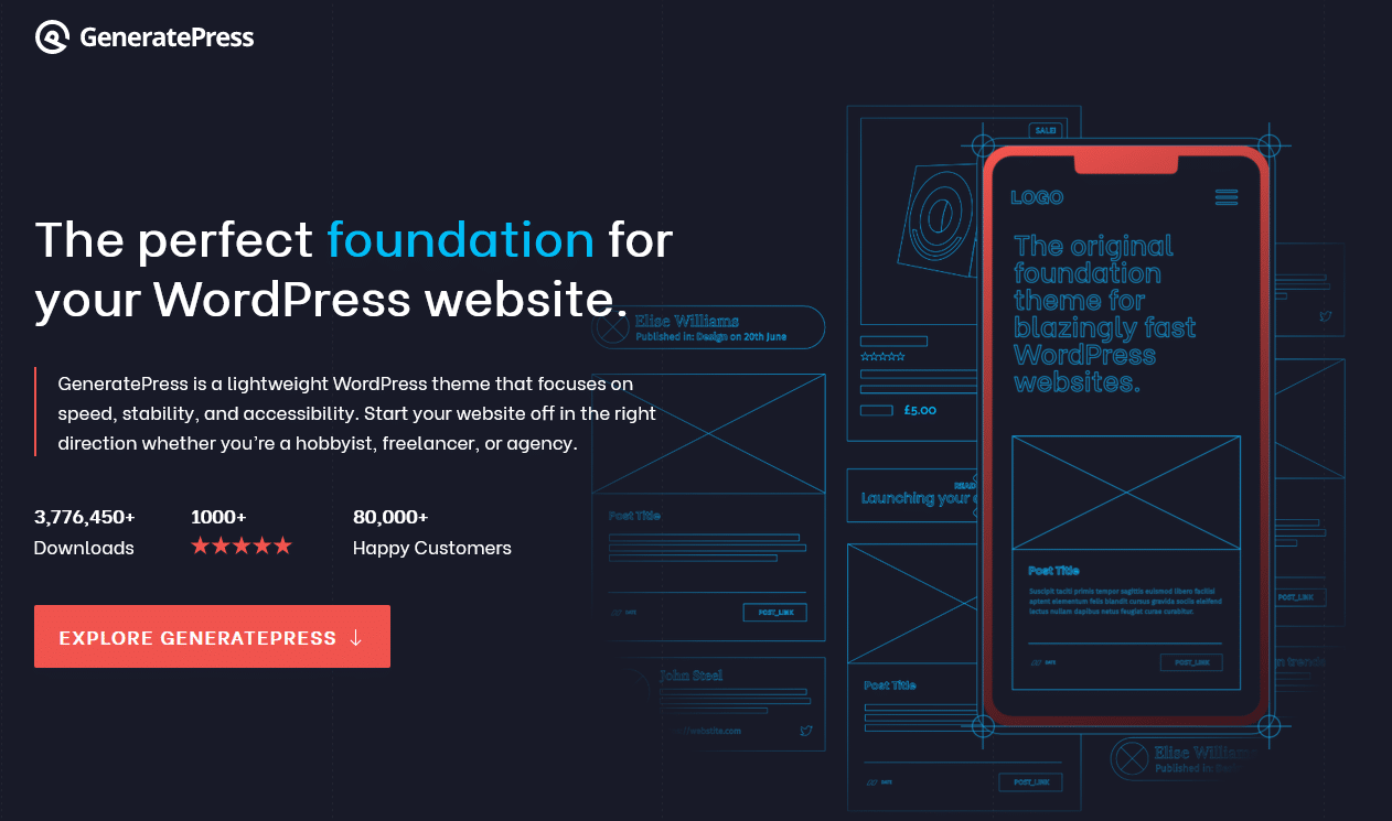 GeneratePress, le thème WordPress parfait