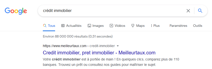 Analyse de l'intention de recherche pour la requête 