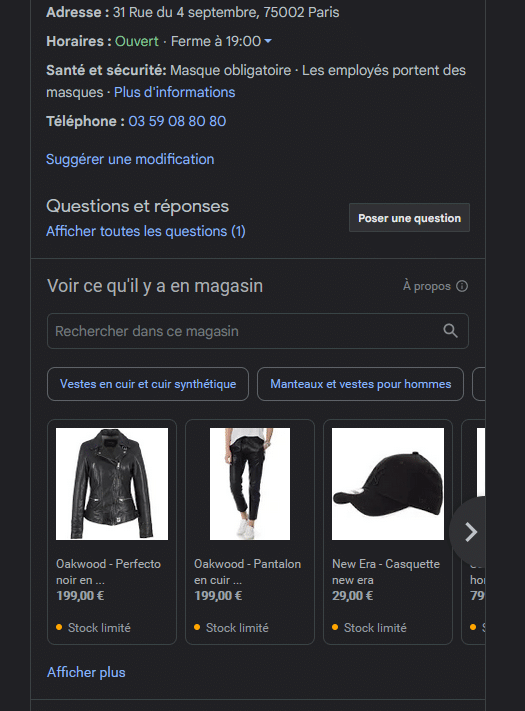 Ajouter des produits et services sur Google Business Profile