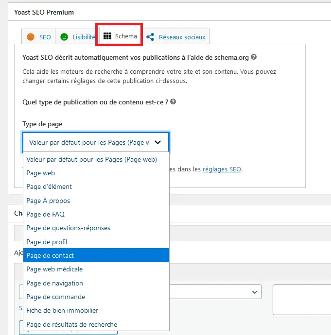 Modifier le balisage de donnée structurée d'une page spécifique avec Yoast SEO