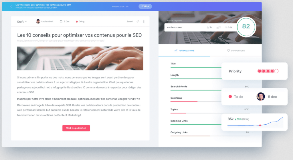 Génération de contenu SEO grâce à l'intelligence artificielle