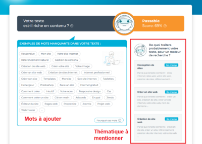 1.fr un outil pour l'optimisation de contenu SEO