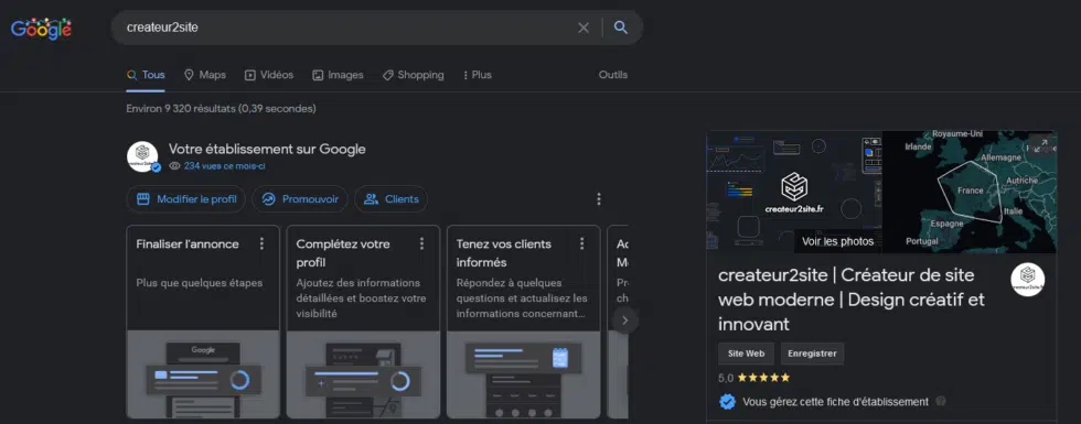 Modifier les informations NAP de sa fiche Google my Business