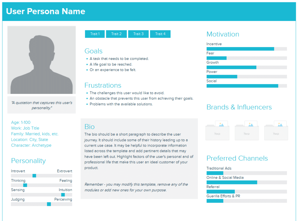 Créer des personas avec Xtensio