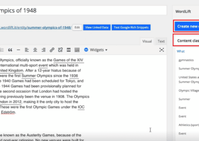 La rédaction sémantique avec l'outil SEO WordLift