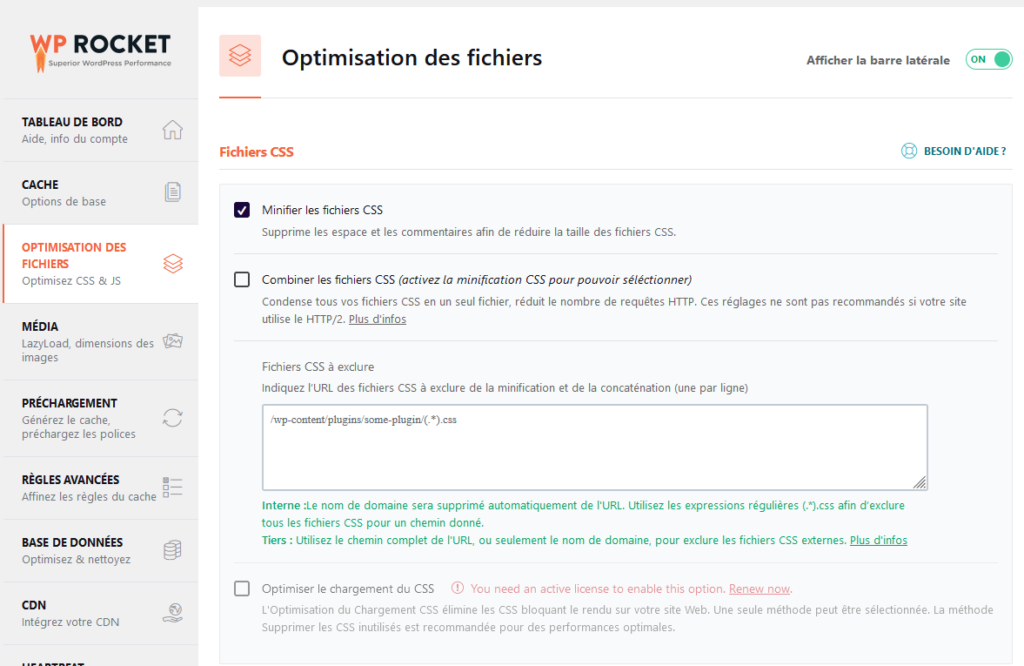 Optimisation des fichiers de WordPress avec WP Rocket