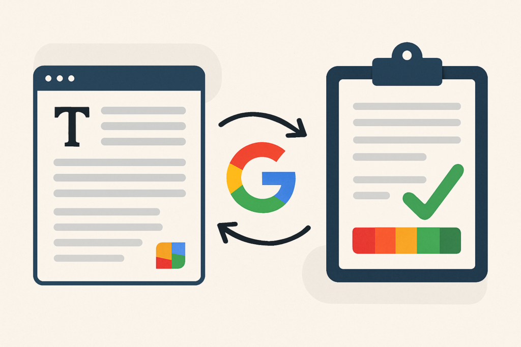 Définition de Comment Google comprend un texte et lui donne un score de qualité
