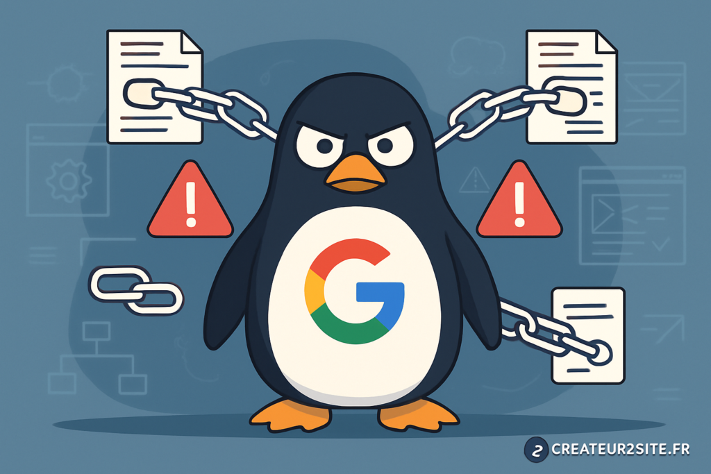 Définition de Google Penguin : un algorithme anti-spam contre les backlinks
